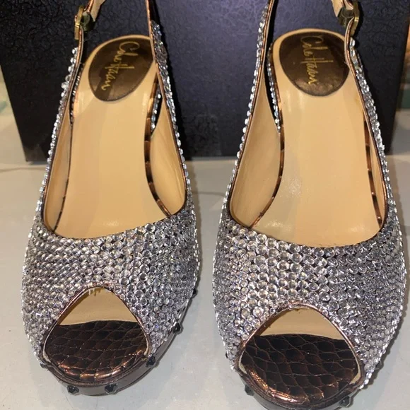 Newly made rhinestones high heels - Picture 3 of 6